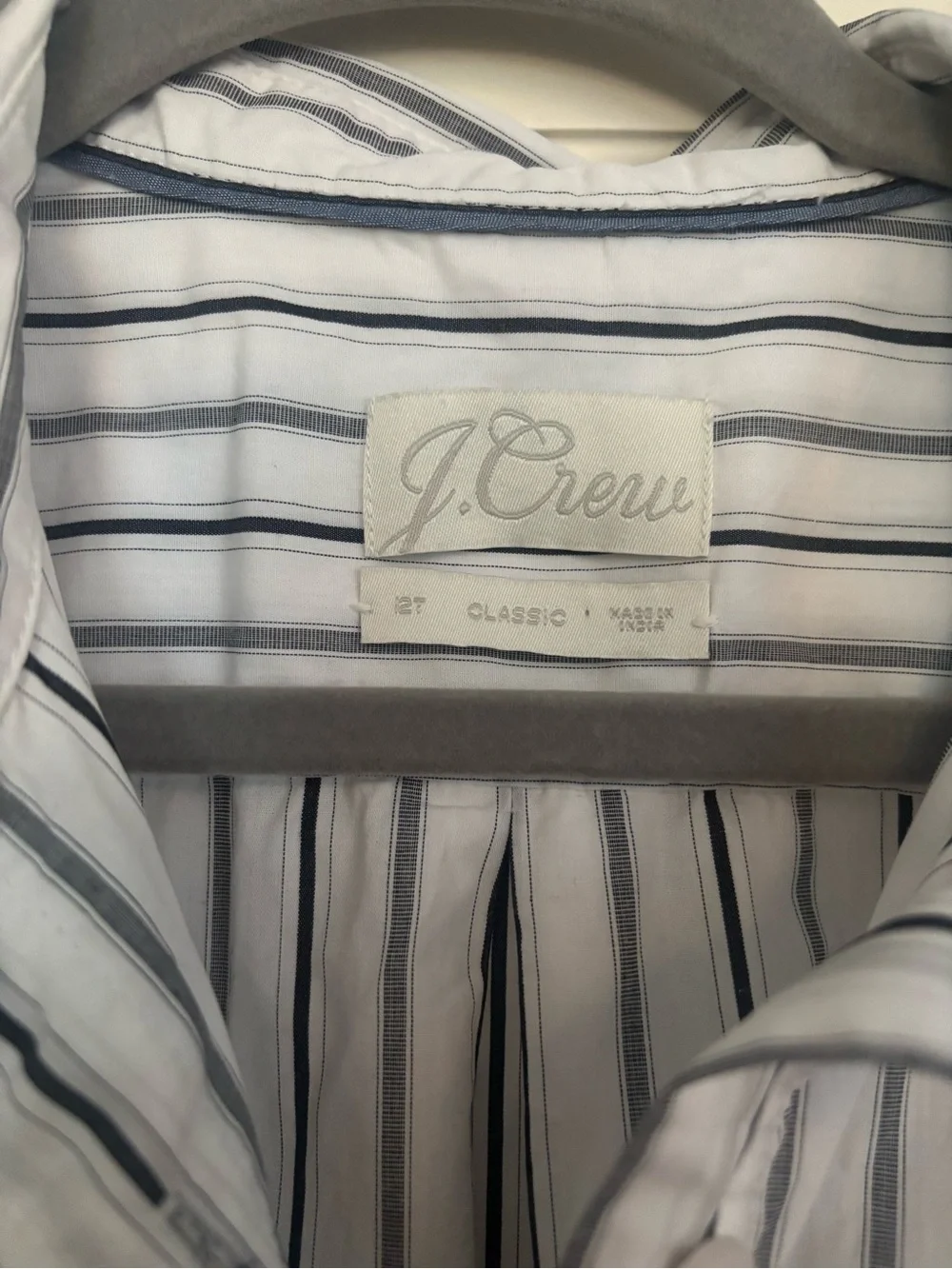 EUC J Crew Striped Shirt Dress 12T